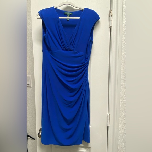 Ralph Lauren Semi Formal Dresses Cocktail Dresses Ralph Lauren Light Blue  Dress Lauren Ralph Lauren